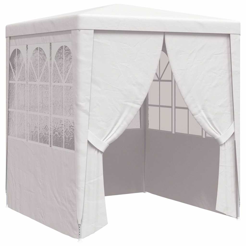 Partytent met zijwanden professioneel 90 g/m² 2,5x2,5 m wit