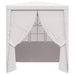 Partytent met zijwanden professioneel 90 g/m² 2,5x2,5 m wit