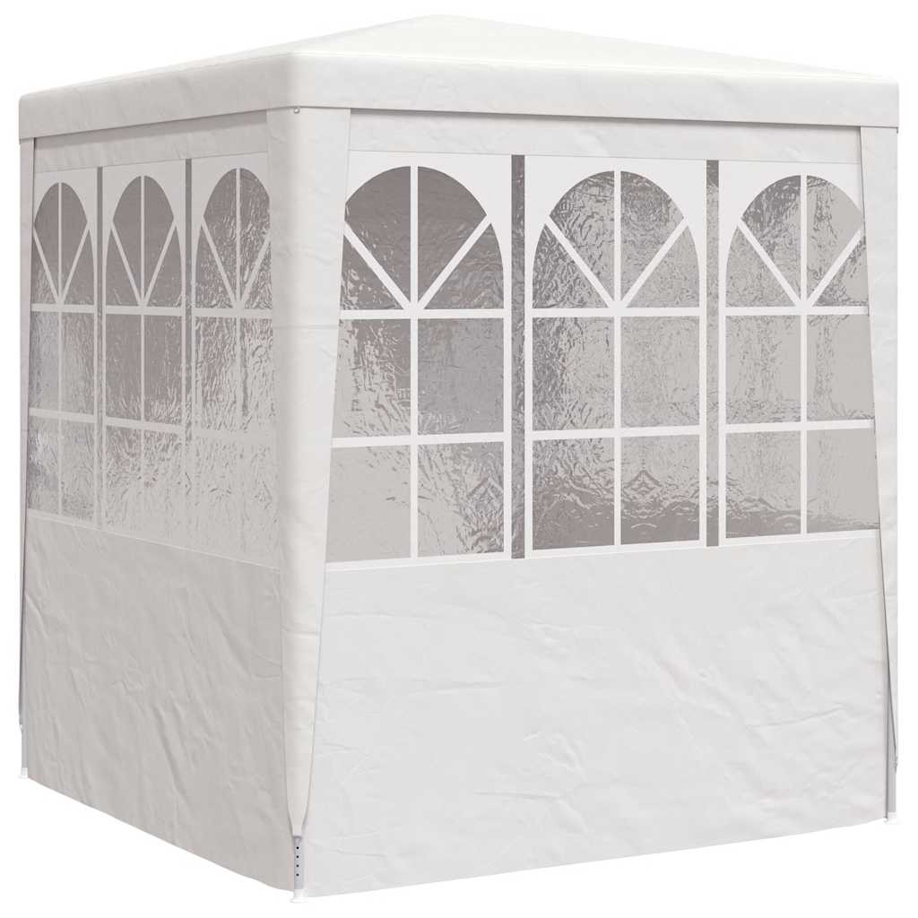 Partytent met zijwanden professioneel 90 g/m² 2,5x2,5 m wit