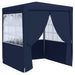 Partytent met zijwanden professioneel 90 g/m² 2,5x2,5 m blauw