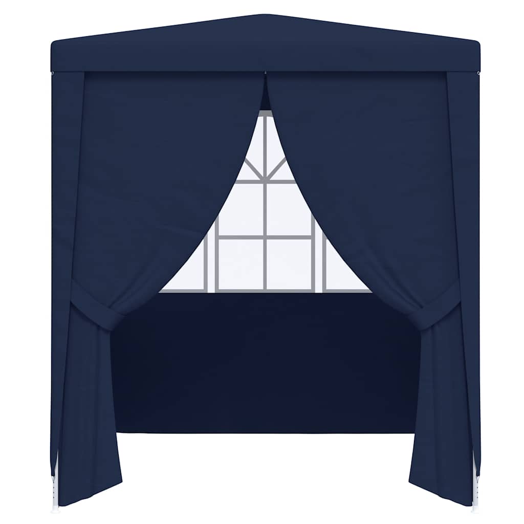 Partytent met zijwanden professioneel 90 g/m² 2,5x2,5 m blauw