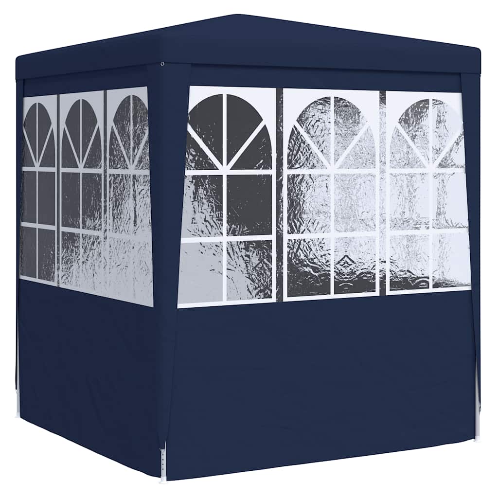 Partytent met zijwanden professioneel 90 g/m² 2,5x2,5 m blauw