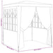Partytent met zijwanden professioneel 90 g/m² 2,5x2,5 m blauw