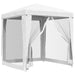 Partytent met 4 mesh zijwanden 2x2 m wit