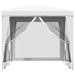 Partytent met 4 mesh zijwanden 2,5x2,5 m wit