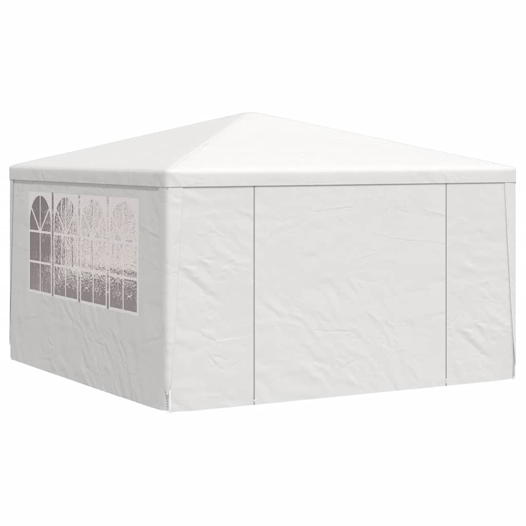 Partytent met zijwanden professioneel 90 g/m² 4x4 m wit
