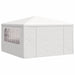 Partytent met zijwanden professioneel 90 g/m² 4x4 m wit