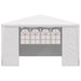 Partytent met zijwanden professioneel 90 g/m² 4x4 m wit
