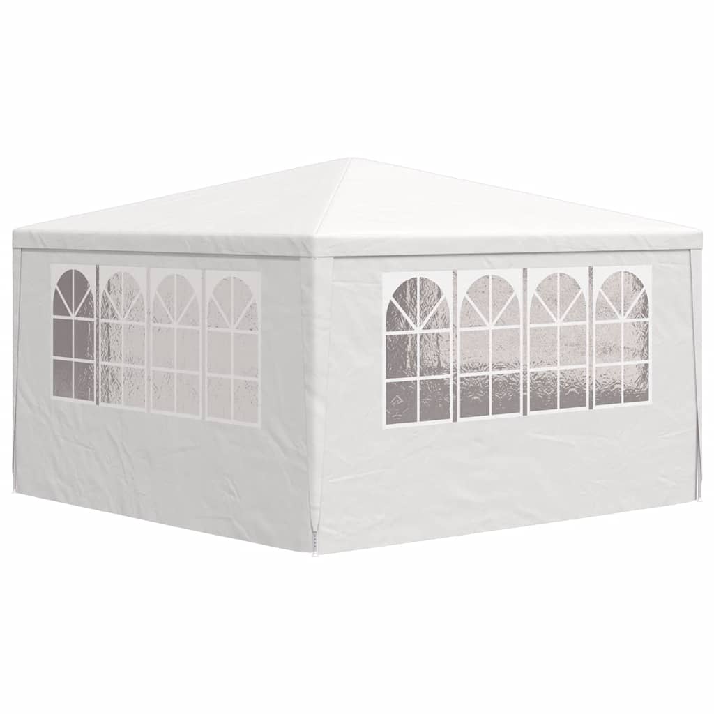 Partytent met zijwanden professioneel 90 g/m² 4x4 m wit