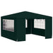 Partytent met zijwanden professioneel 90 g/m² 4x4 m groen