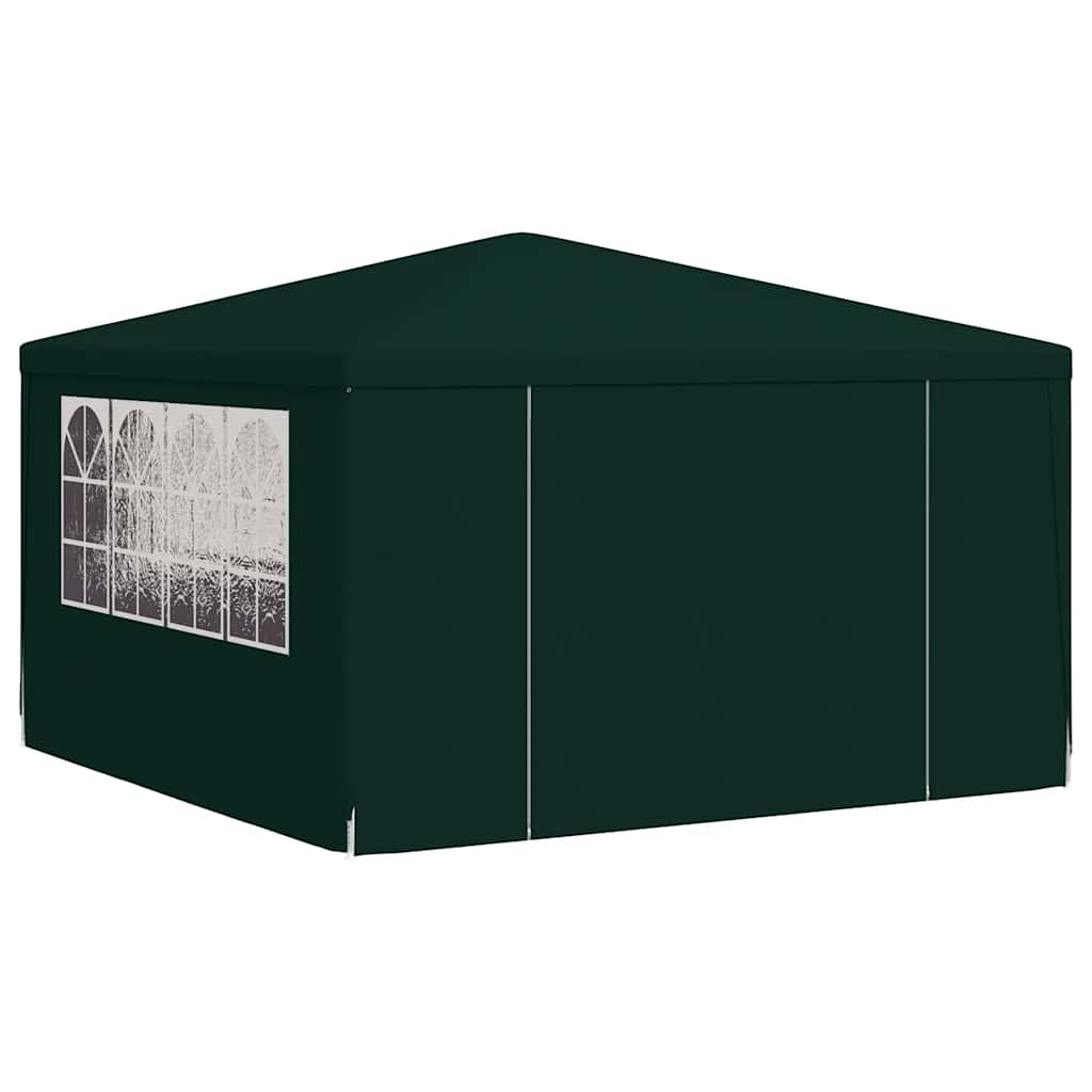 Partytent met zijwanden professioneel 90 g/m² 4x4 m groen