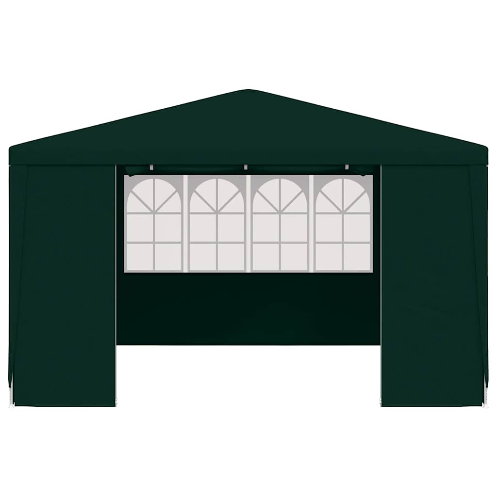 Partytent met zijwanden professioneel 90 g/m² 4x4 m groen