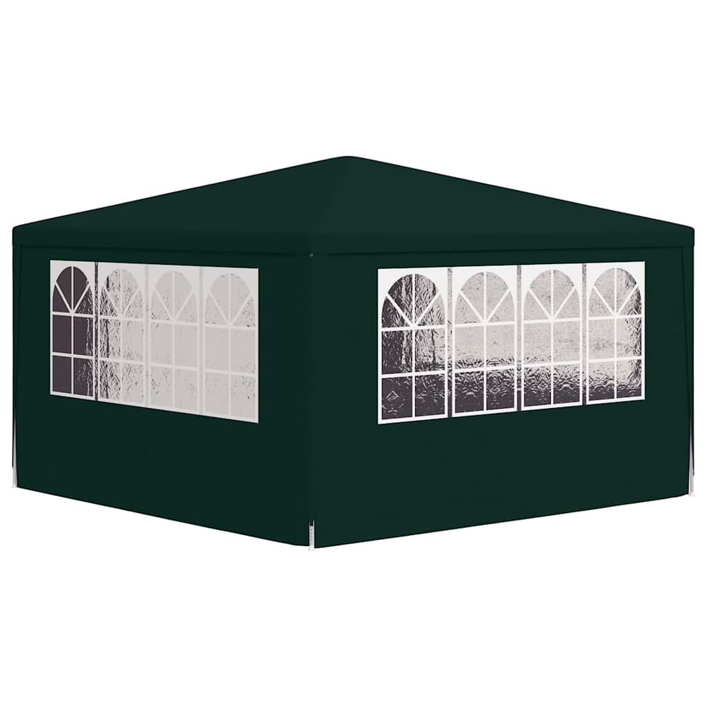 Partytent met zijwanden professioneel 90 g/m² 4x4 m groen