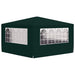 Partytent met zijwanden professioneel 90 g/m² 4x4 m groen