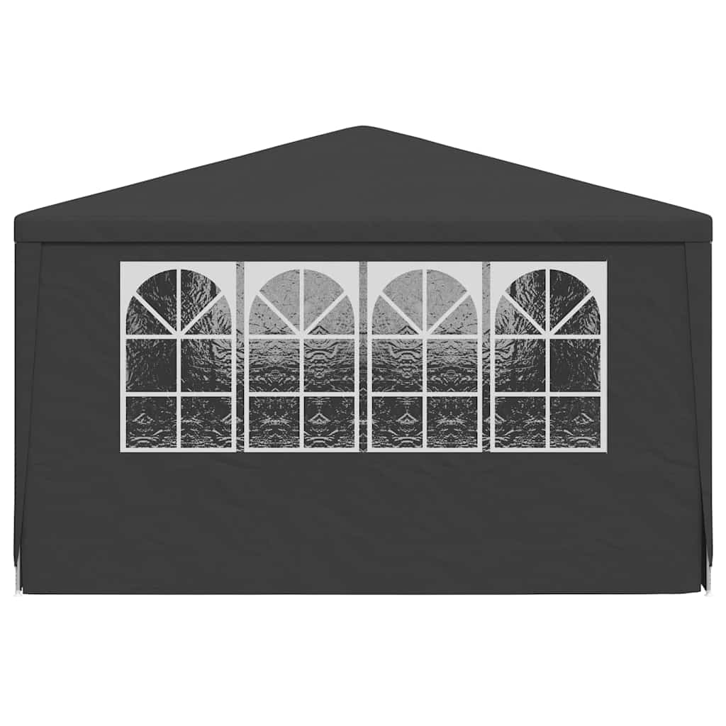 Partytent met zijwanden professioneel 90 g/m² 4x6 m antraciet