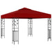 Prieel 3x3 m wijnrood
