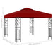 Prieel 3x3 m wijnrood