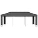 Prieel met dubbel dak 3x6 m antraciet