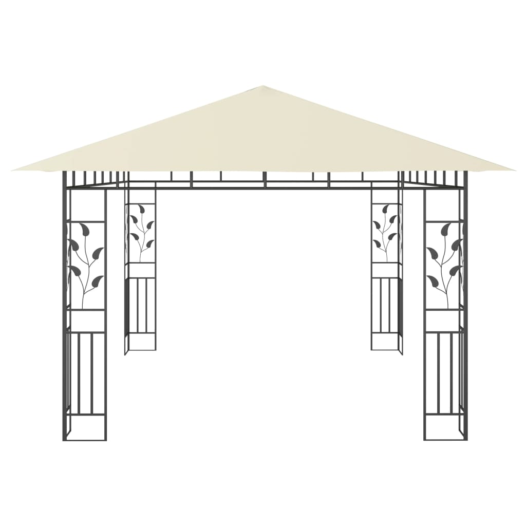 Prieel met klamboe 180 g/m² 4x3x2,73 m crème