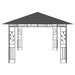 Prieel met klamboe 180 g/m² 4x3x2,73 m antraciet