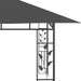 Prieel met klamboe 180 g/m² 4x3x2,73 m antraciet