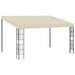 Wandprieel 3x4 m stof crèmekleurig