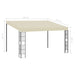 Wandprieel 3x4 m stof crèmekleurig