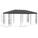 Prieel 3x6 m stof antraciet