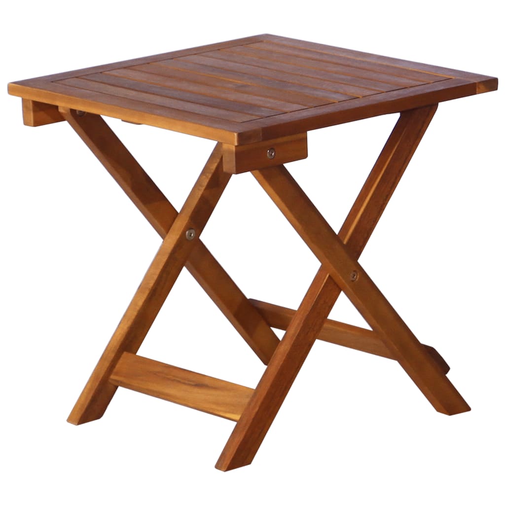 Ligbed met tafel massief acaciahout bruin