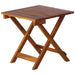 Ligbed met tafel massief acaciahout bruin