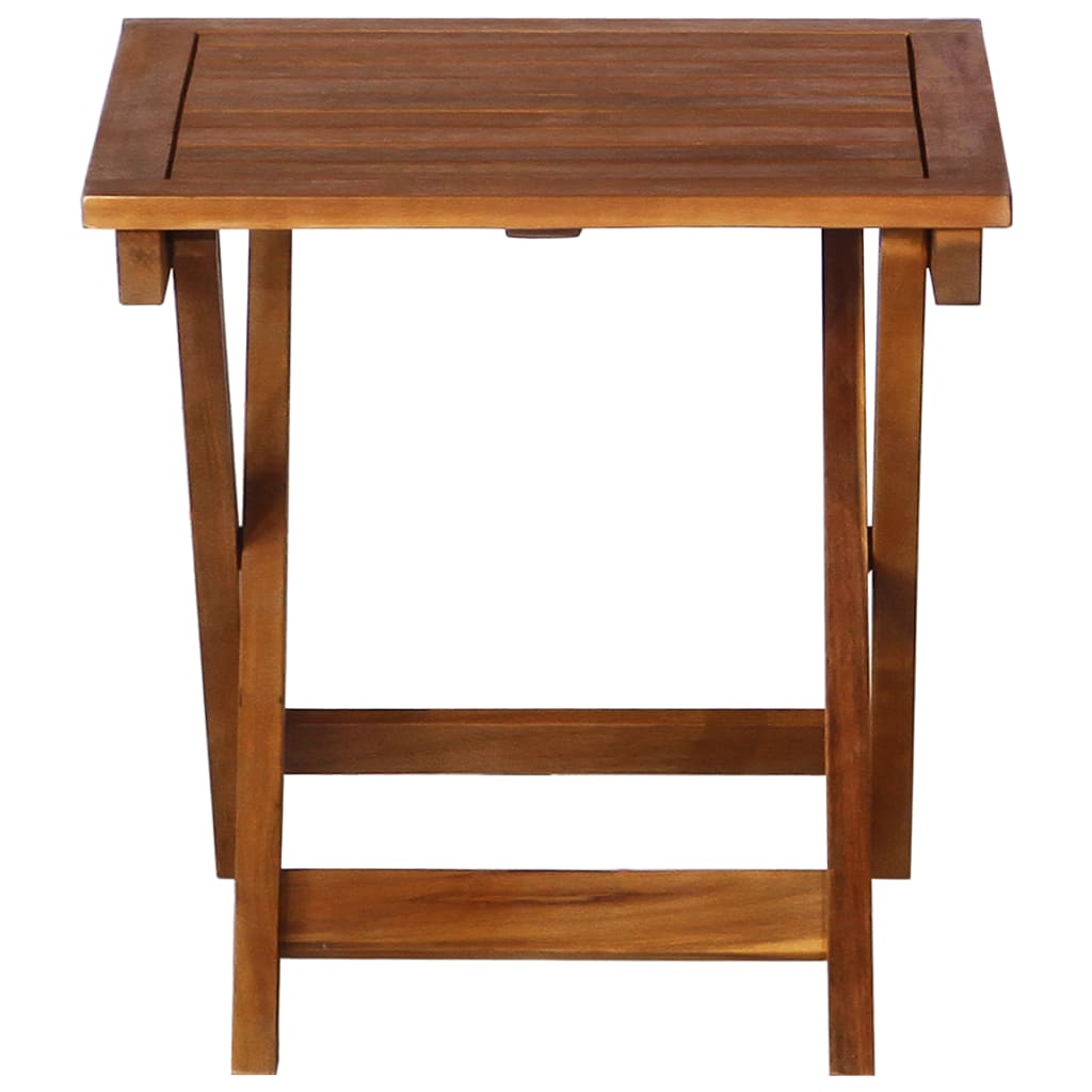 Ligbed met tafel massief acaciahout bruin