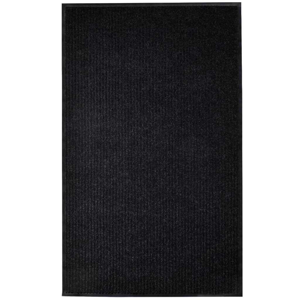 Deurmat 117x220 cm PVC zwart