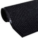 Deurmat 117x220 cm PVC zwart