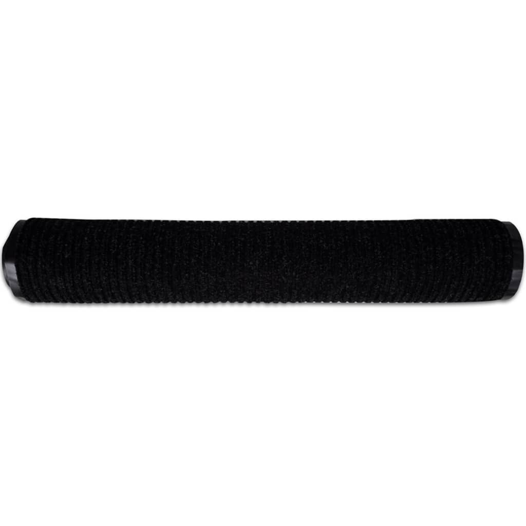 Deurmat 117x220 cm PVC zwart