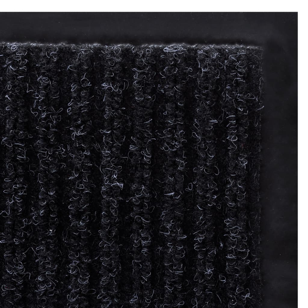 Deurmat 117x220 cm PVC zwart