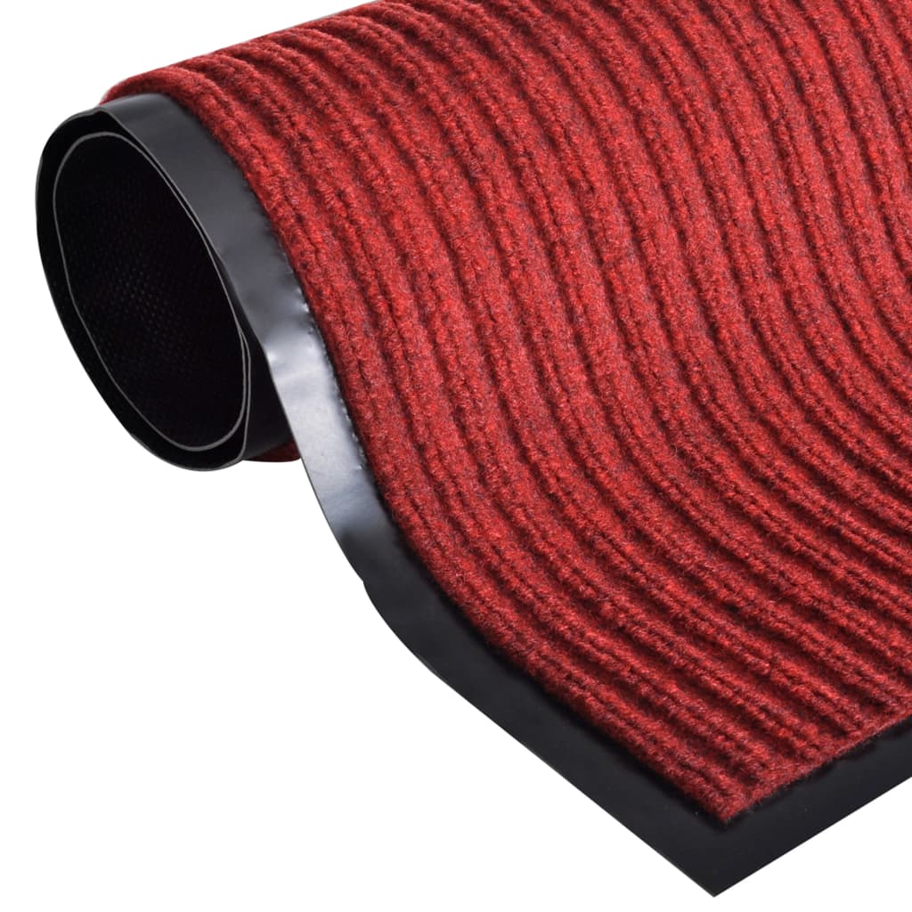 Deurmat 117x220 cm PVC rood