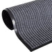 Deurmat 117x220 cm PVC grijs