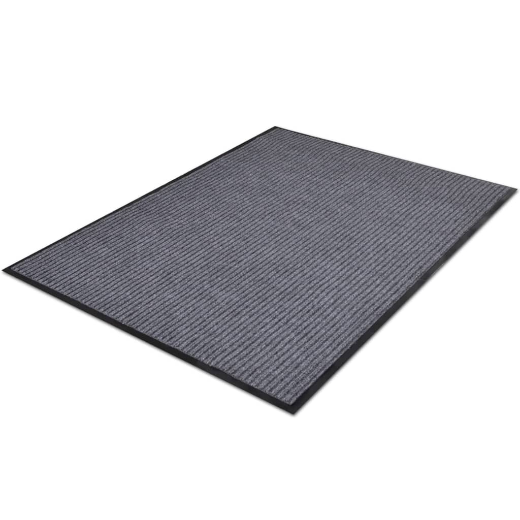Deurmat 117x220 cm PVC grijs