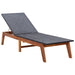 Ligbed met tafel poly rattan en massief acaciahout