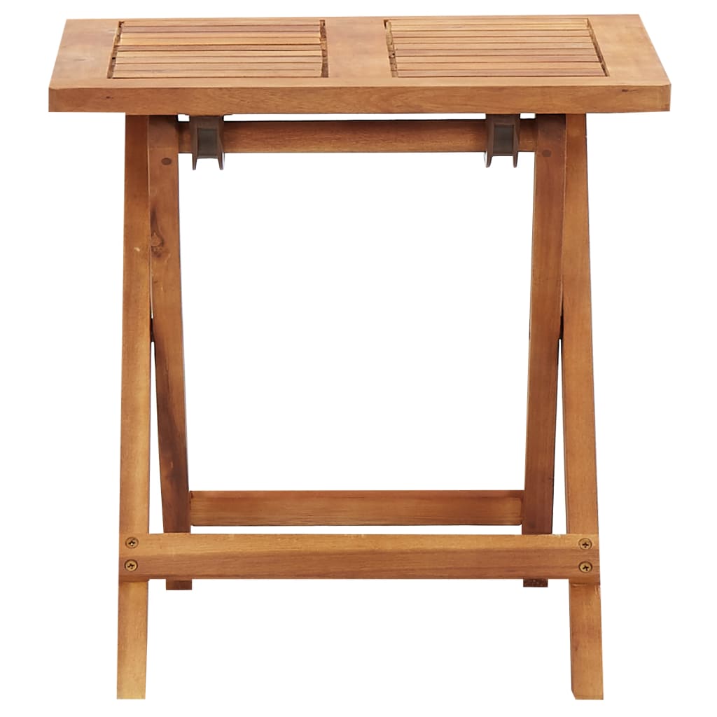 Ligbed met tafel poly rattan en massief acaciahout