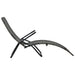 Ligbed inklapbaar poly rattan grijs
