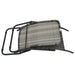 Ligbed inklapbaar poly rattan grijs