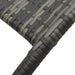 Ligbed inklapbaar poly rattan grijs
