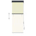 Rolgordijn voor buiten 60x250 cm crème