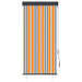 Rolgordijn voor buiten 80x250 cm geel en blauw
