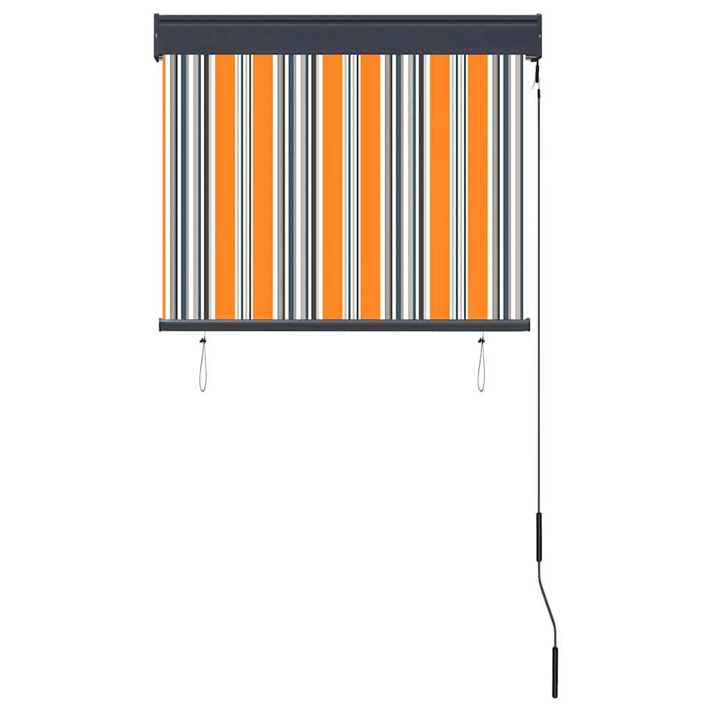 Rolgordijn voor buiten 80x250 cm geel en blauw