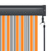 Rolgordijn voor buiten 80x250 cm geel en blauw