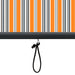 Rolgordijn voor buiten 80x250 cm geel en blauw
