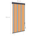 Rolgordijn voor buiten 80x250 cm geel en blauw