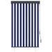 Rolgordijn voor buiten 100x250 cm blauw en wit